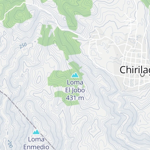 Map of Loma El Jobo