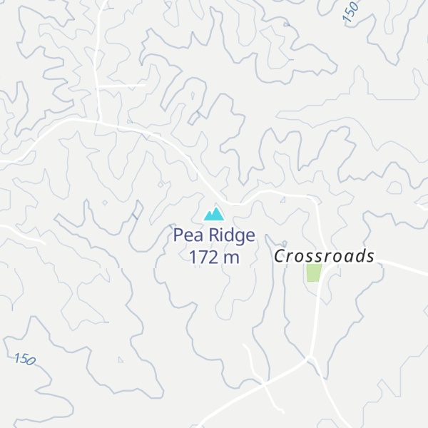 Map of Pea Ridge