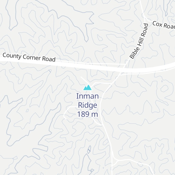Map of Inman Ridge