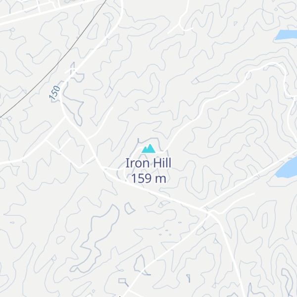 Map of Iron Hill