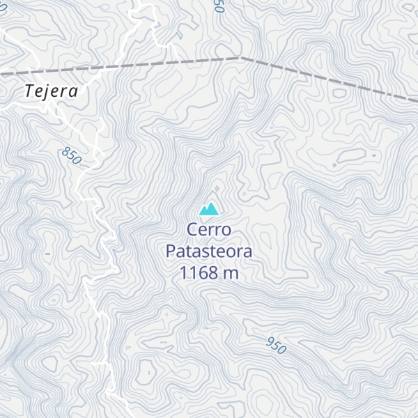 Map of Cerro Patasteora