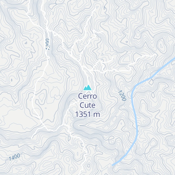 Map of Cerro Cute