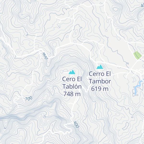 Map of Cero El Tablón