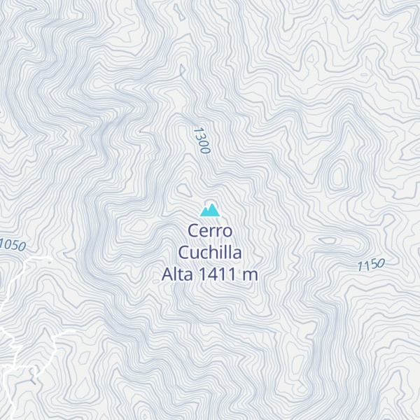 Map of Cerro Cuchilla Alta