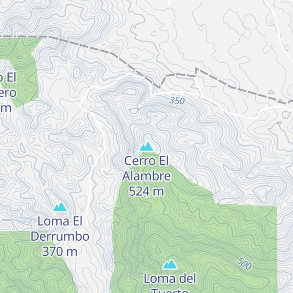 Map of Cerro El Alambre