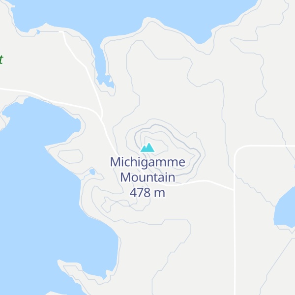Map of Michigamme Mountain