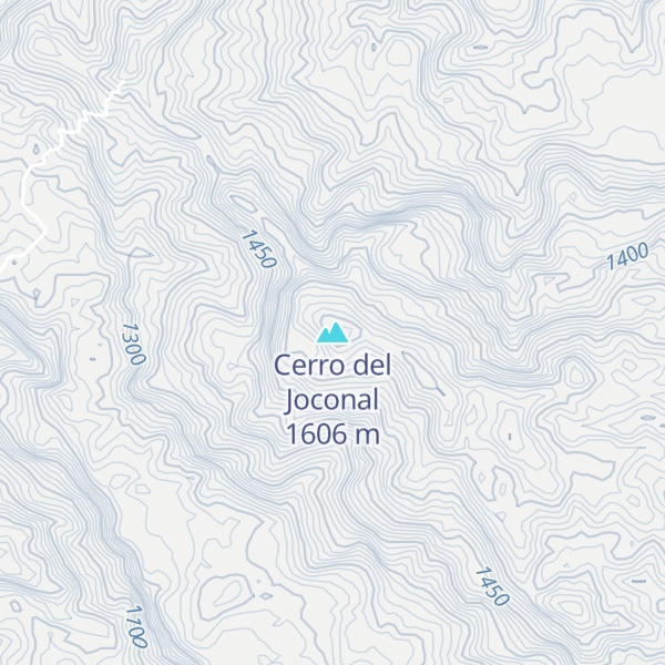 Map of Cerro del Joconal