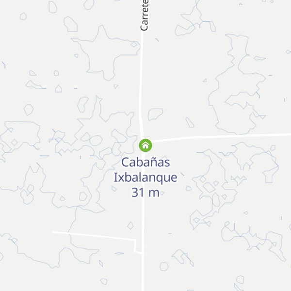 Map of Cabañas Ixbalanque