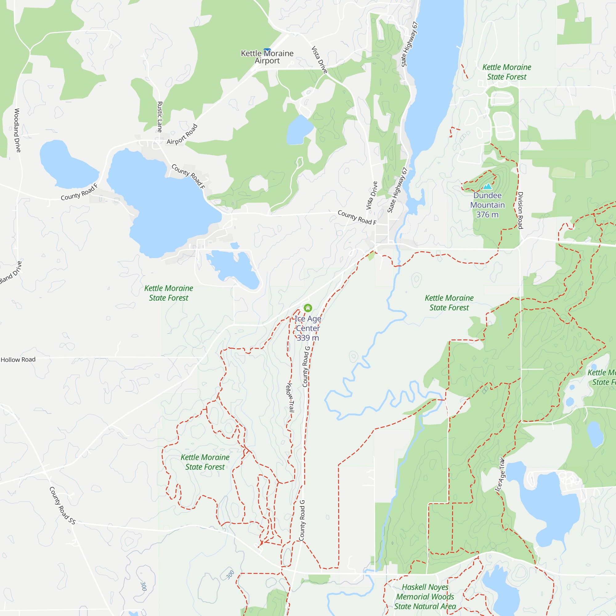 Ice Age Center map