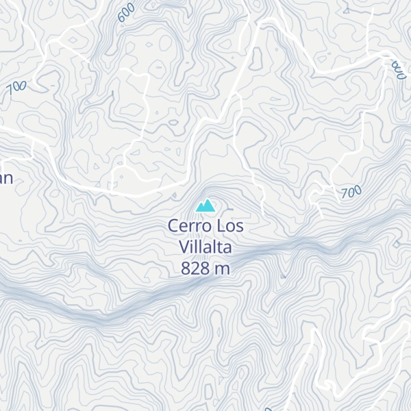 Map of Cerro Los Villalta