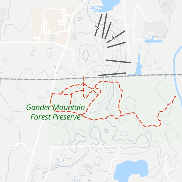 Map of Gander Mountain