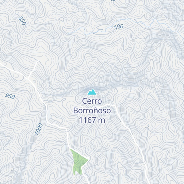 Map of Cerro Borroñoso