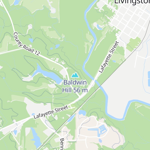 Map of Baldwin Hill