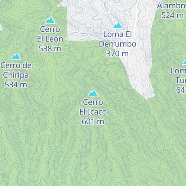 Map of Cerro El Icaco