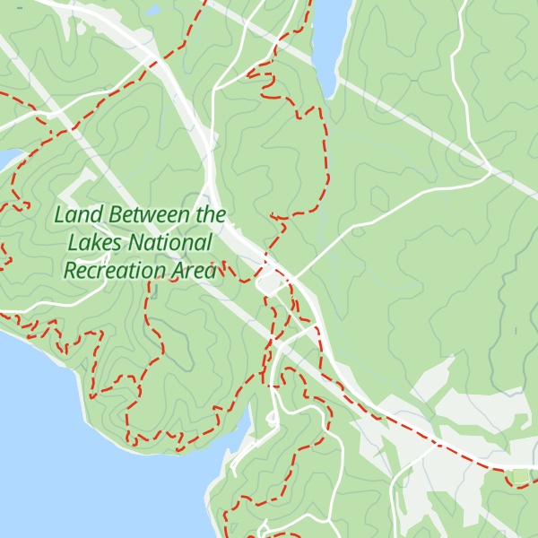 Map of North Welcome Station at Land Between The Lakes