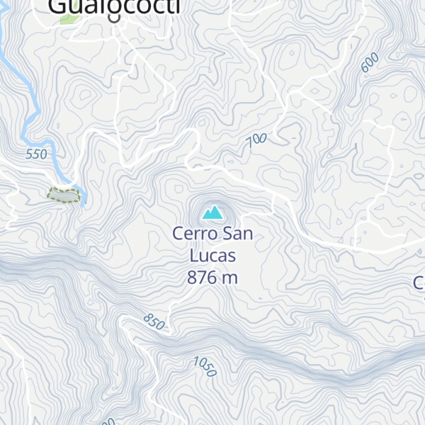 Map of Cerro San Lucas