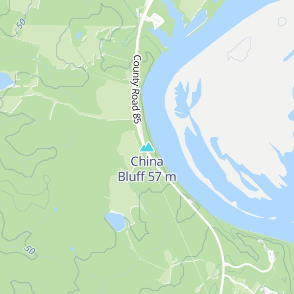 Map of China Bluff