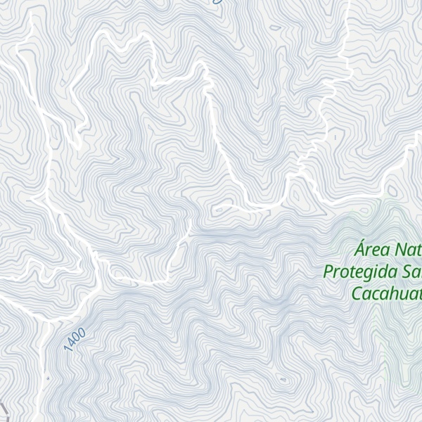 Map of Cerro Cacahuatique