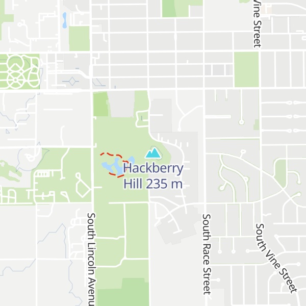 Map of Hackberry Hill