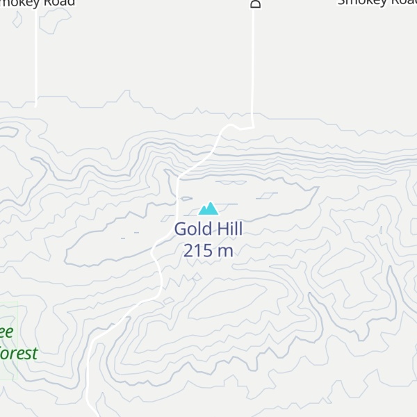 Map of Gold Hill