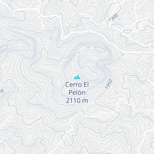 Map of Cerro El Pelón