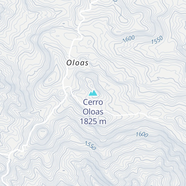 Map of Cerro Oloas