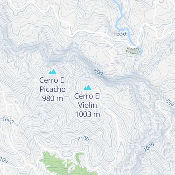 Map of Cerro El Violín