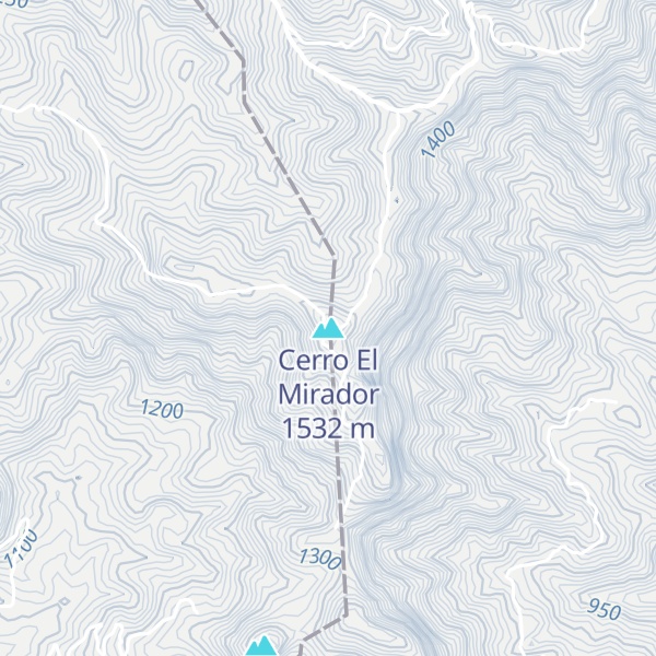 Map of Cerro El Mirador