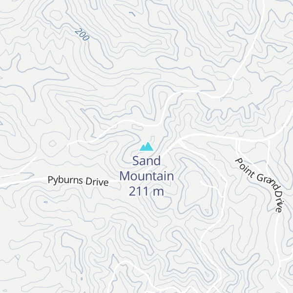 Map of Sand Mountain