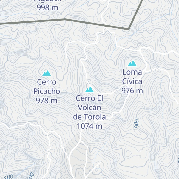 Map of Cerro El Volcán de Torola