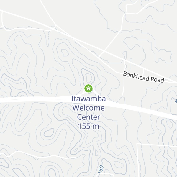 Map of Itawamba Welcome Center