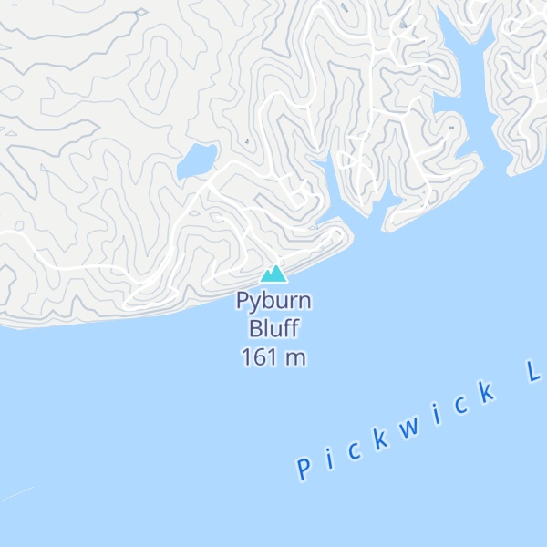 Map of Pyburn Bluff