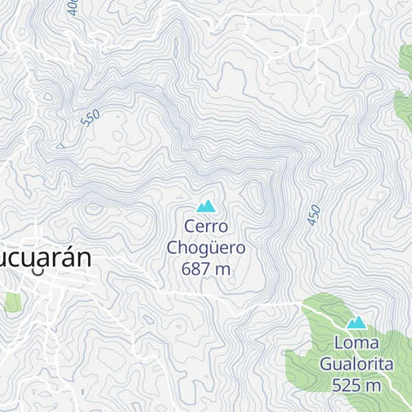 Map of Cerro Chogüero