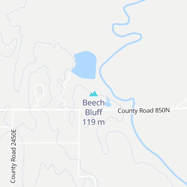 Map of Beech Bluff