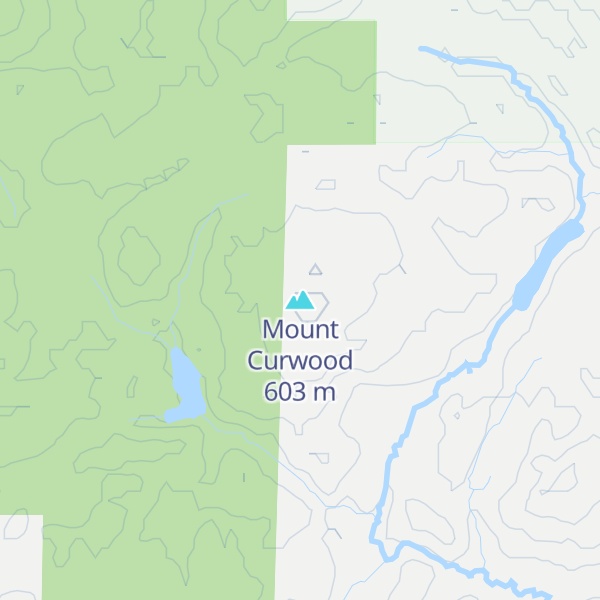 Map of Mount Curwood