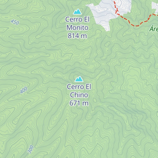 Map of Cerro El Chino