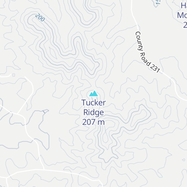 Map of Tucker Ridge