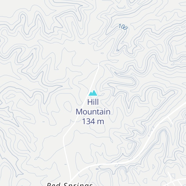 Map of Hill Mountain