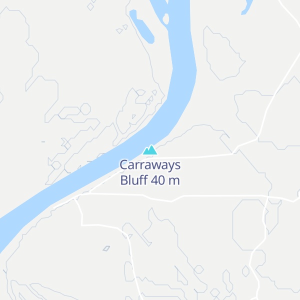 Map of Carraways Bluff