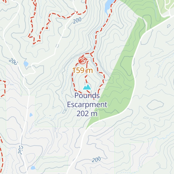Map of Pounds Escarpment