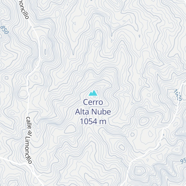 Map of Cerro Alta Nube