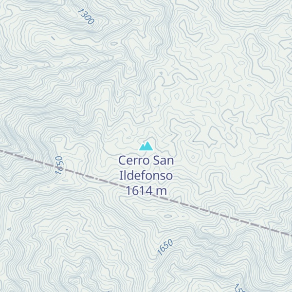Map of Cerro San Ildefonso