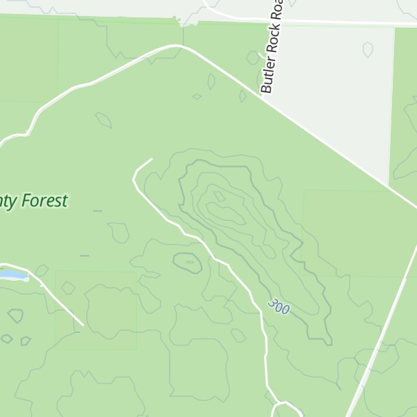 Map of Butler Rock
