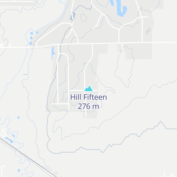Map of Hill Fifteen