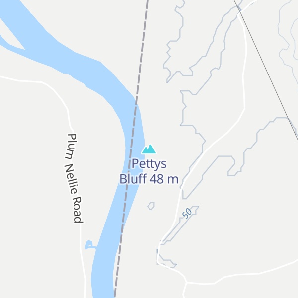Map of Pettys Bluff