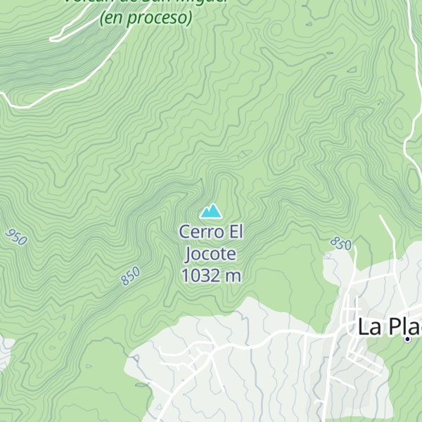 Map of Cerro El Jocote