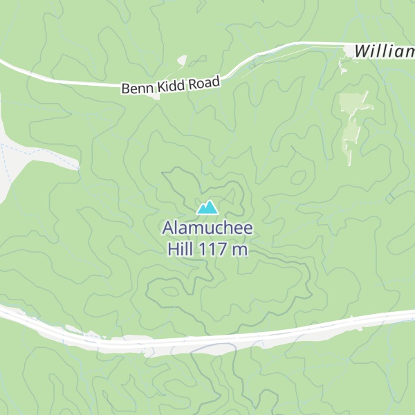 Map of Alamuchee Hill