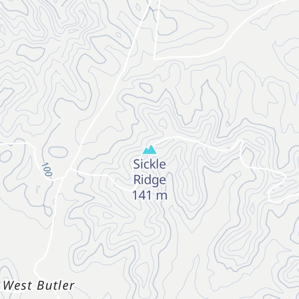 Map of Sickle Ridge