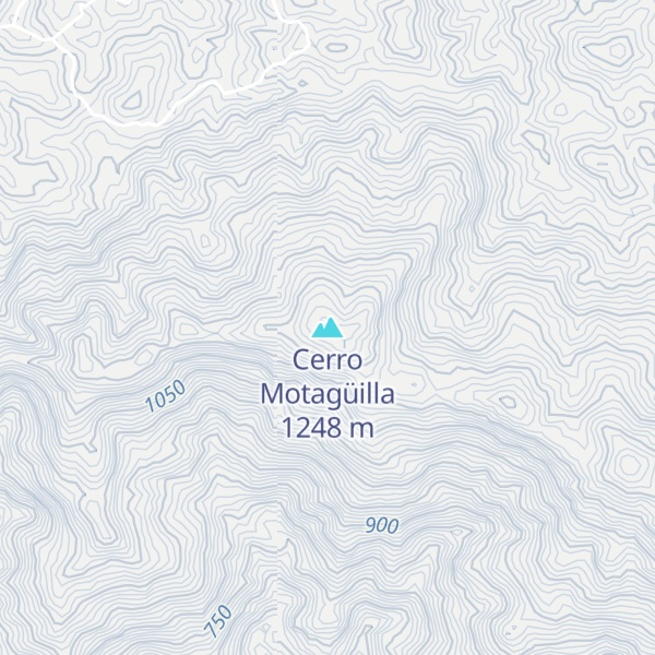 Map of Cerro Motagüilla