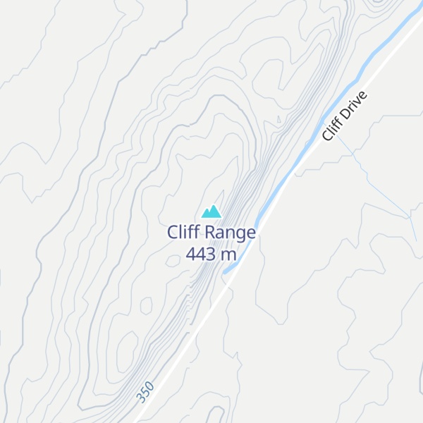 Map of Cliff Range